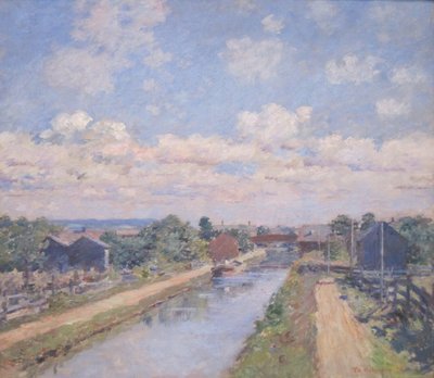 Haven Ben, Delaware en Hudson Kanaal door Theodore Robinson